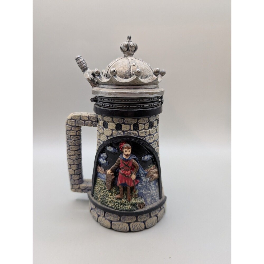 Nini Collectible Beer Stein. Hand Painted Crafted Beautiful Piece 6" Pre-owned